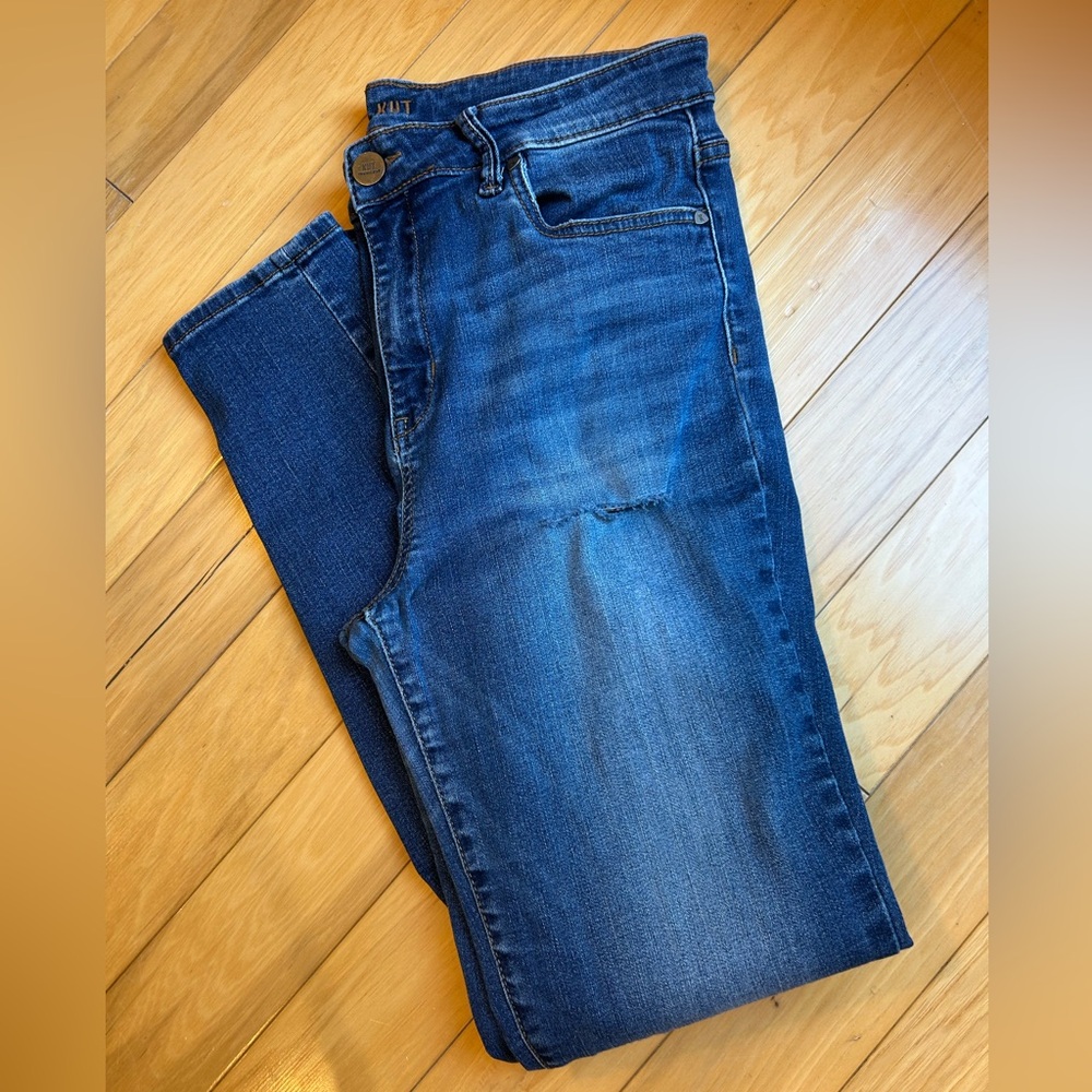 Kut from the Kloth Women’s Dark Blue Straight Jeans Denim
